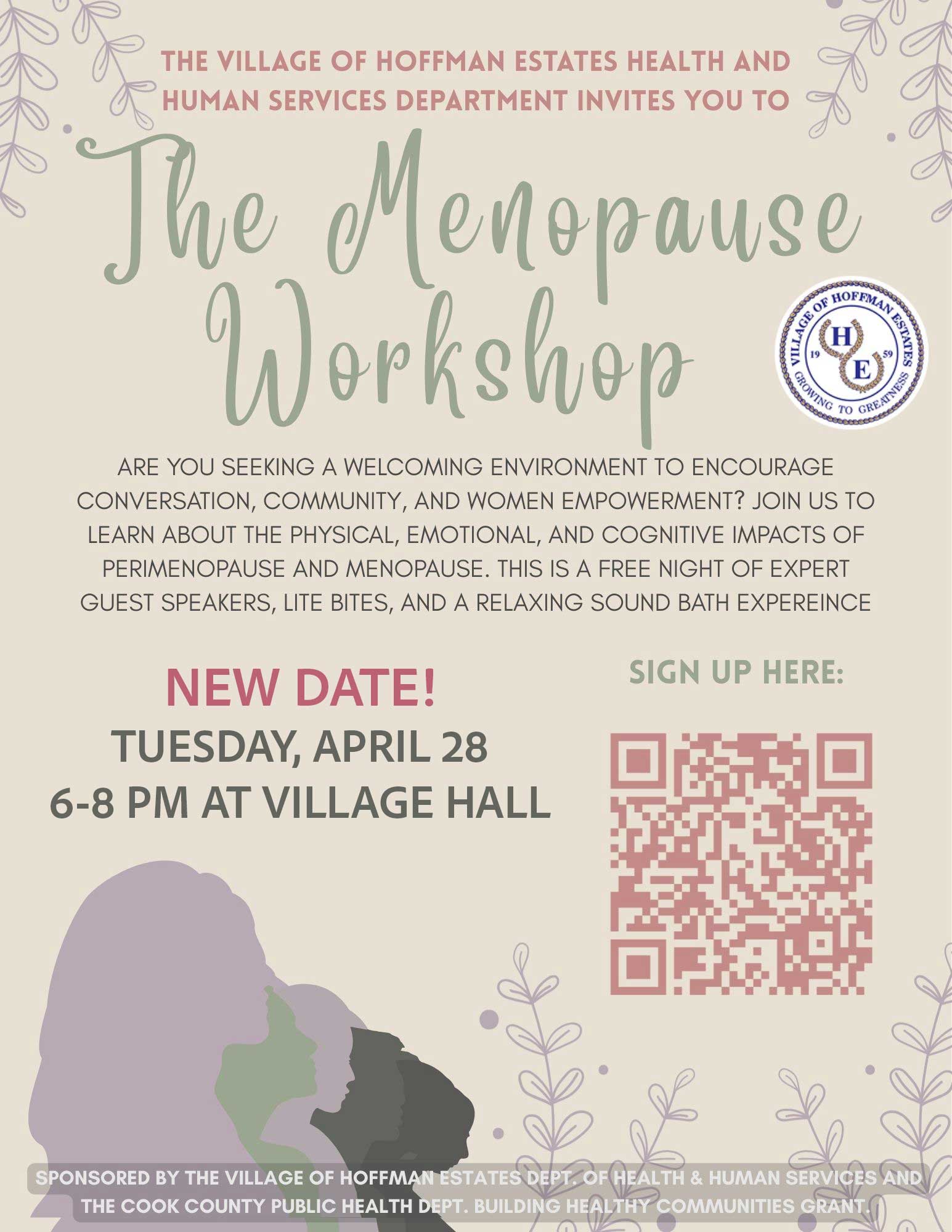 silhouette of women with text